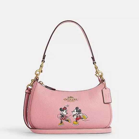 Disney X Coach Teri Shoulder Bag With Ice Skate Motif  NWT - Picture 1 of 6